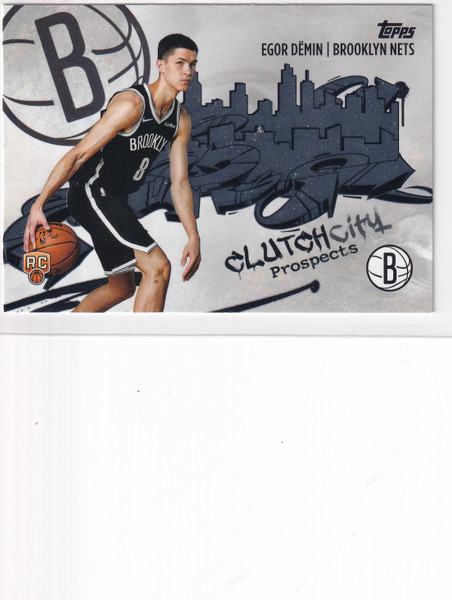 2025 TOPPS #CC-8 EGOR DEMIN CLUTH CITY PROSPECTS- BROOKLYN NETS