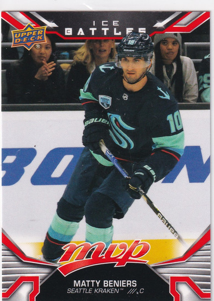2022-23 UPPER DECK MVP #244 MATTY BENIERS- SEATTLE KRAKEN