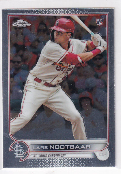 2022 TOPPS CHROME #19 LARS NOOTBAAR- ST LOUIS CARDINALS