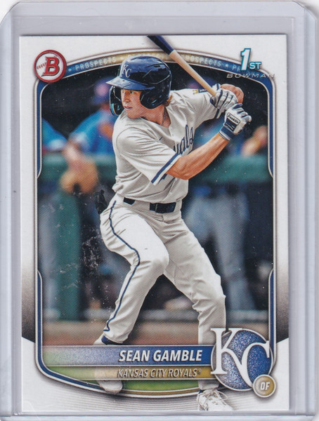 2025 Bowman Draft #BD-178 Sean Gamble - Royals