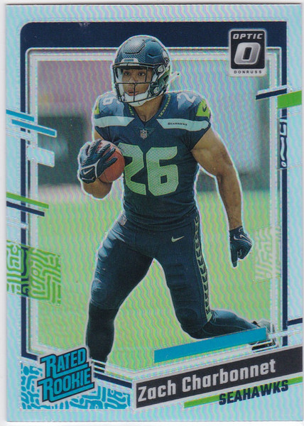 2023 Panini Donruss Optic #294 Zach Charbonnet RC Seattle Seahawks