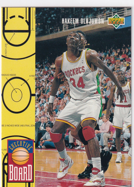1993 FLEER #425 HAKEEM OLAJUWON EXECUTIVE BOARD- HOUSTON ROCKETS