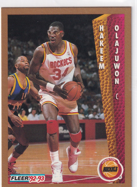 1992 FLEER #84 HAKEEM OLAJUWON- HOUSTON ROCKETS