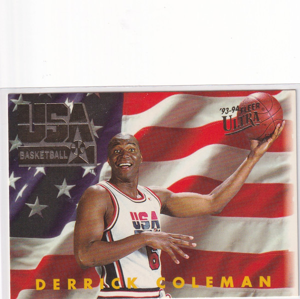 1994 FLEER #361 DERRICK COLEMAN USA- NEW JERSEY NETS