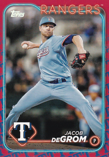 2024 TOPPS SERIES ONE #171 JACOB DEGROM TEAM BOARDER- TEXAS RANGERS