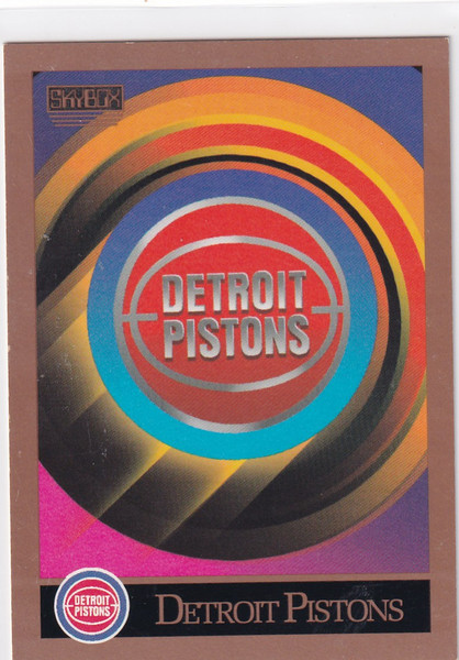 1990 SKYBOX #335 DETROIT PISTONS CHECKLIST- DETROIT PISTONS
