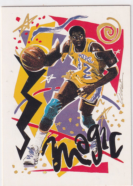 1990 HOOPS #367 MAGIC JOHNSON- LOS ANGELES LAKERS