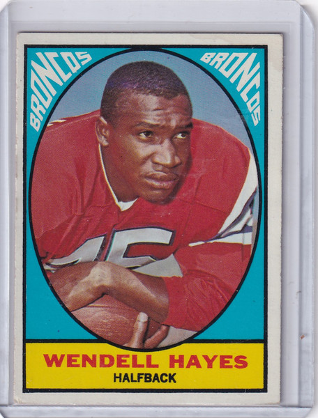 1967 Topps Football #36 Wendell Hayes - Denver Broncos