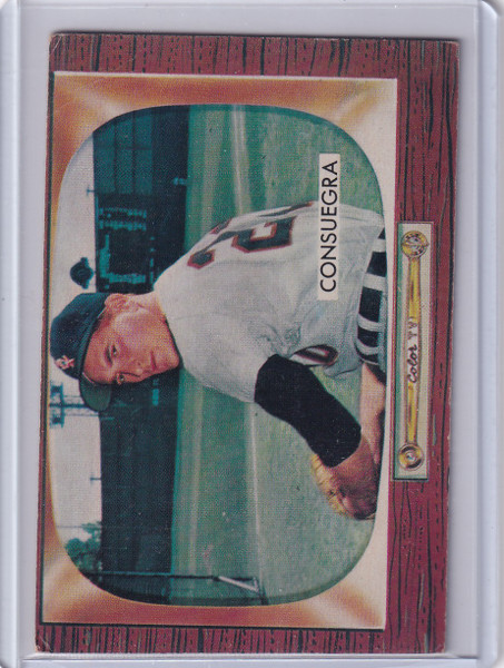 1955 Bowman Baseball #116 Sandy Consuegra - Chicago White Sox