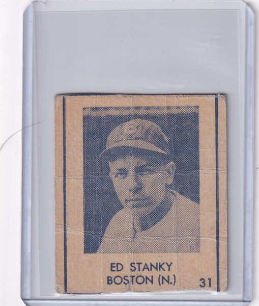 1948 R346 Blue Tint #31 Ed Stanky - Boston Red Sox
