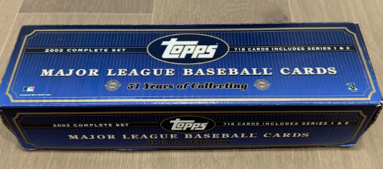 2002 Topps Baseball MLB Complete Set Blue Box 1-718 Cards (Not Sealed)