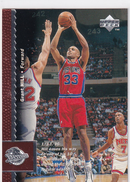 1996 UPPER DECK #34 GRANT HILL- DETROIT PISTONS
