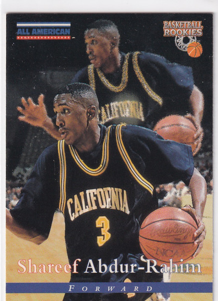 1996 SCORE #87 SHAREEF ABDUR RAHIM ALL AMERICAN- MEMPHIS GRIZZLIES
