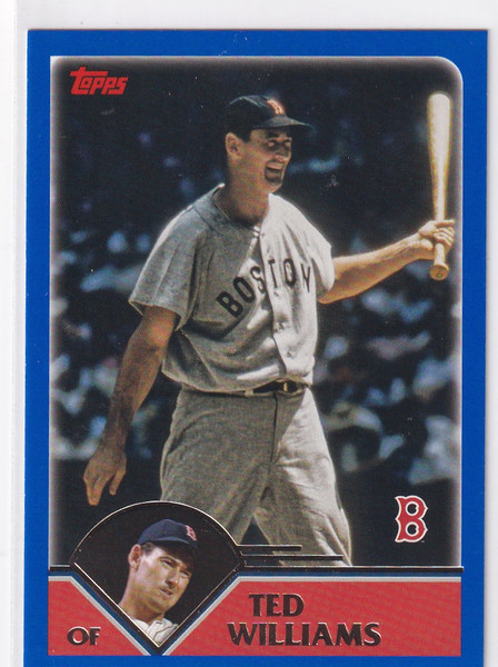 2023 TOPPS #216 TED WILLIAMS BLUE- BOSTON RED SOX