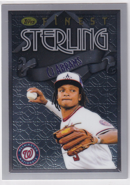 2023 TOPPS FINEST #113 CJ ABRAMS STERLING- WASHINGTON NATIONALS