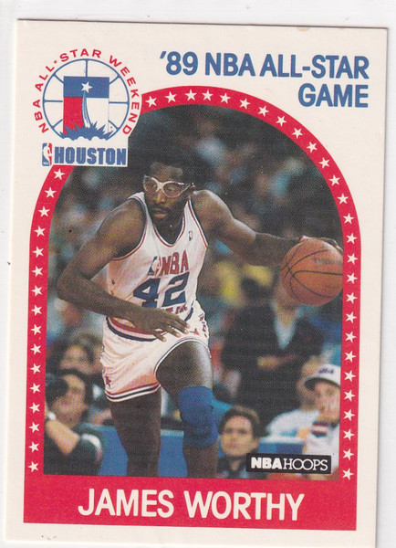 1989 HOOPS #219 JAMES WORHTY ALL STAR- LOS ANGELES LAKERS