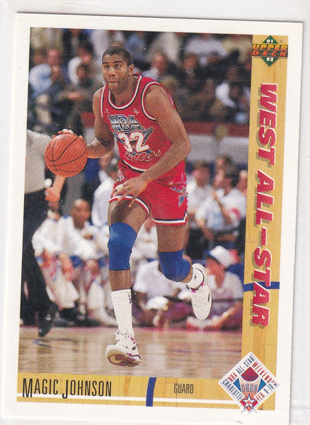 1991 UPPER DECK #57 MAGIC JOHNSON WEST ALL STAR- LOS ANGELES LAKERS