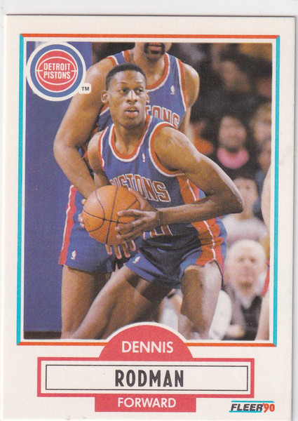 1990 FLEER #59 DENNIS RODMAN- DETROIT PISTONS