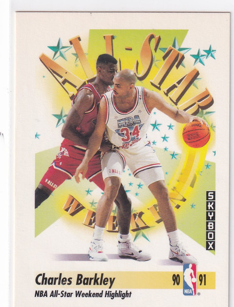 1991 SKYBOX #316 CHARLES BARKLEY ALL STAR- PHOENIX SUNS