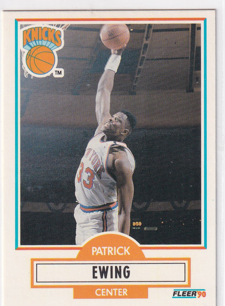 1990 FLEER #125 PATRICK EWING- NEW YORK KNICKS