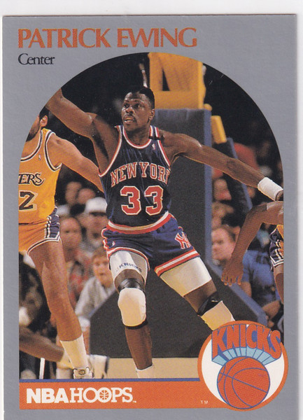 1990 HOOPS #203 PATRICK EWING- NEW YORK KNICKS