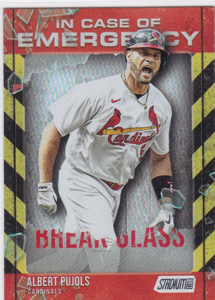 2025 Topps Stadium Club #ICE-6 Albert Pujols in case of Emergency Cardinals