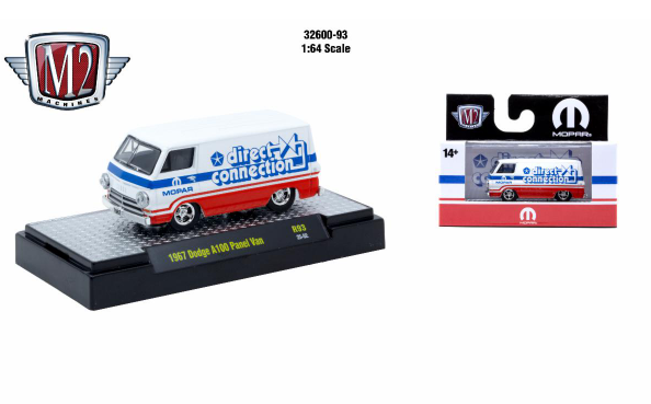 M2 Machines 1:64 Detroit Muscle R93 1967 Dodge A100 Panel Van