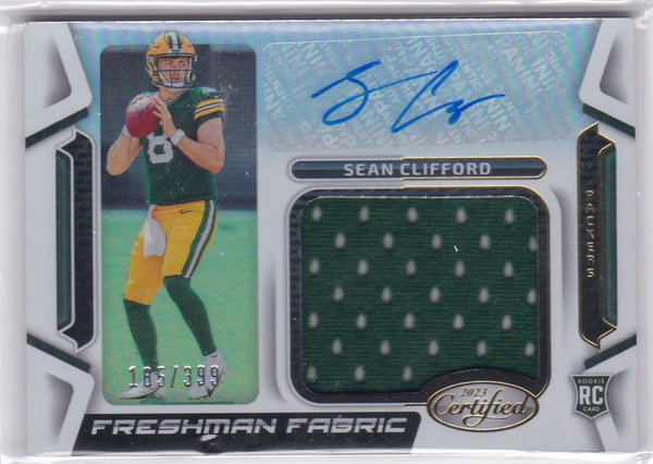 2023 Panini Certified #FFMS-18 Sean Clifford Freshman Fabric RPA AUTO 185/399