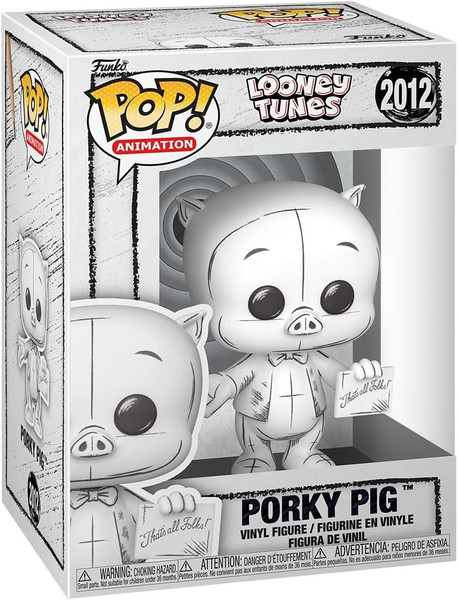 Funko POP! Animation: Looney Tunes Porky Pig Sketched #2012
