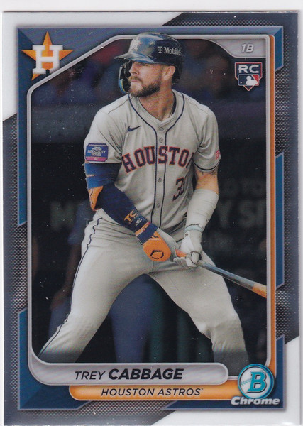 2024 BOWMAN CHROME #100 TREY CABBAGE- HOUSTON ASTROS