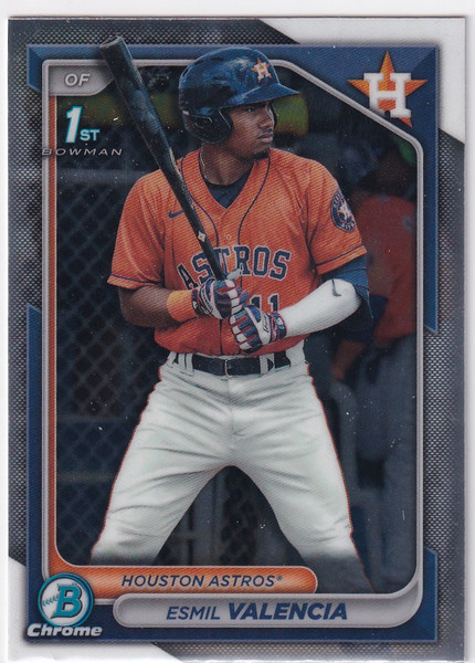 2024 BOWMAN CHROME #BCP-75 ESMIL VALENCIA- HOUSTON ASTROS