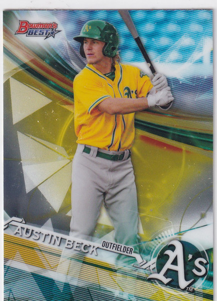 2017 BOWMANS BEST #TP-6 AUSTIN BECK- OAKLAND ATHLETICS
