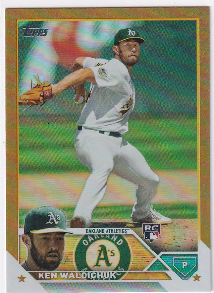 2023 TOPPS #340 KEN WALDICHUK REFRACTOR- OAKLAND ATHLETICS