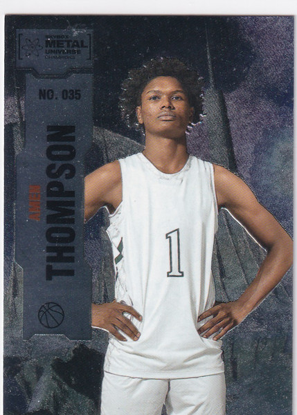 2022 SKYBOX METAL #35 AMEN THOMPSON- HOUSTON ROCKETS
