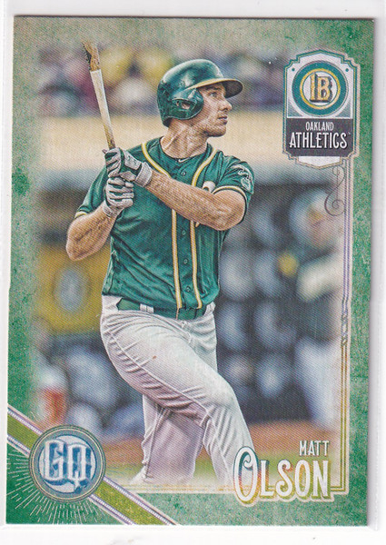 2018 TOPPS GYSPY QUEEN #187 MATT OLSON- OAKLAND ATHLETICS