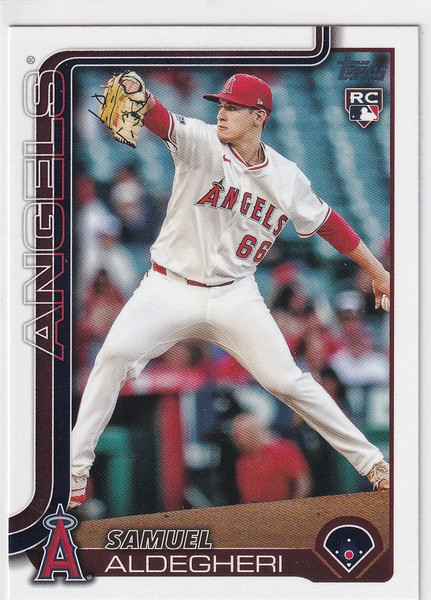 2025 TOPPS SERIES TWO #438 SAMUEL ALDEGHERI- ANGELS