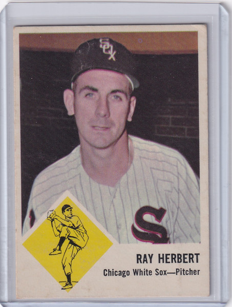 1963 Fleer #9 Ray Herbert - Chicago White Sox
