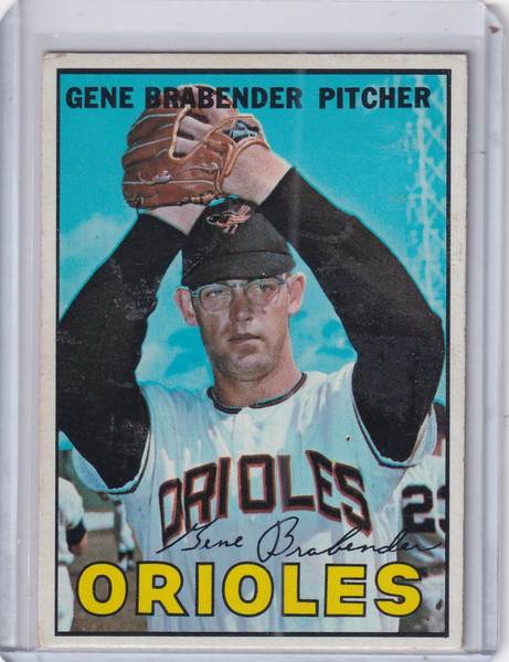 1967 Topps Baseball #22 Gene Brabender - Baltimore Orioles
