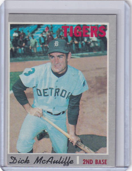 1970 Topps Baseball #475 Dick McAuliffe - Detroit Tigers