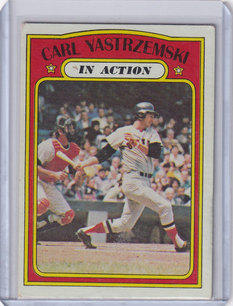 1972 Topps Baseball #38 Carl Yastrzemski IA - Boston Red Sox