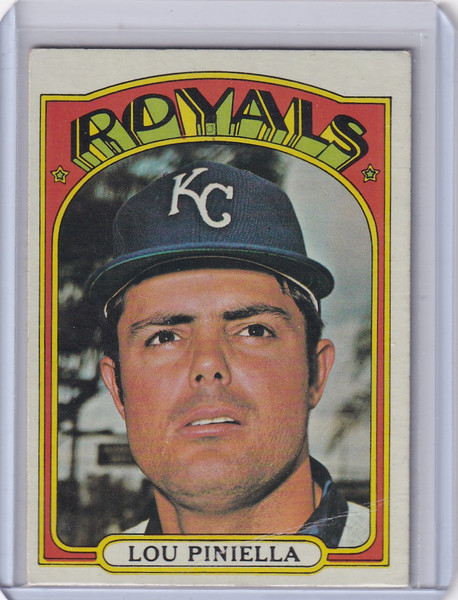 1972 Topps Baseball #580 Lou Piniella - Kansas City Royals