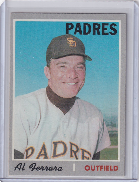 1970 Topps Baseball #345 Al Ferrara - San Diego Padres