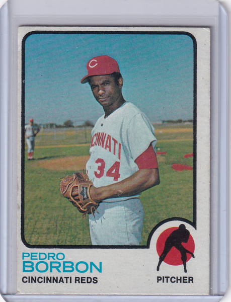 1973 Topps Baseball #492 Pedro Borbon - Cincinnati Reds