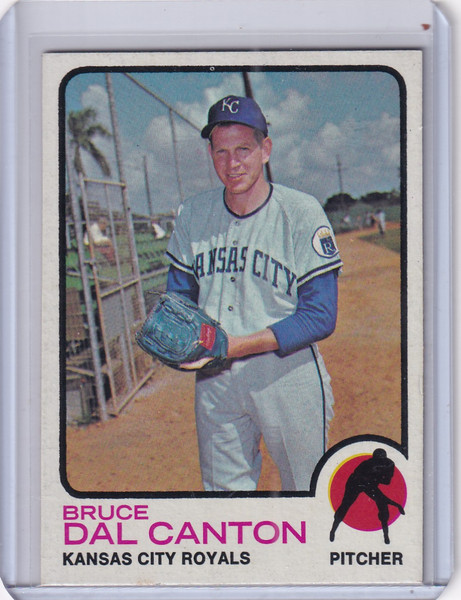 1973 Topps Baseball #487 Bruce Dal Canton - Kansas City Royals