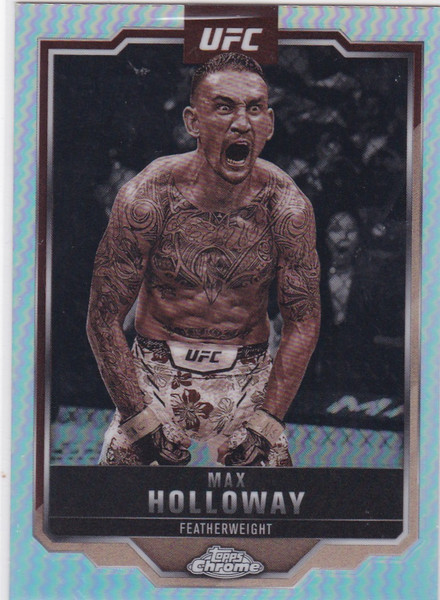 2025 Topps Chrome #100 Max Holloway Sepia Refractor
