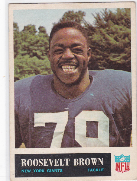 1965 Philadelphia Football #115 Roosevelt Brown New York Giants