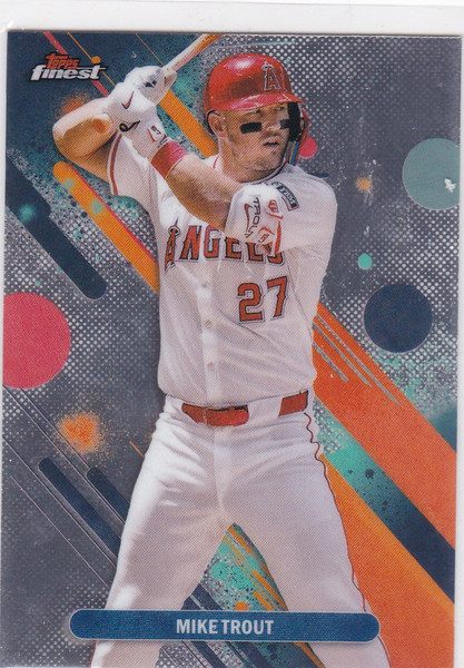 2025 Topps Finest #41 Mike Trout Los Angeles Angels