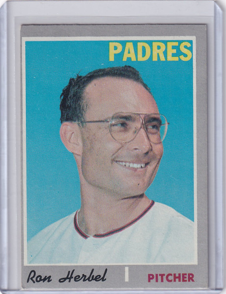 1970 Topps Baseball #526 Ron Herbel - San Diego Padres