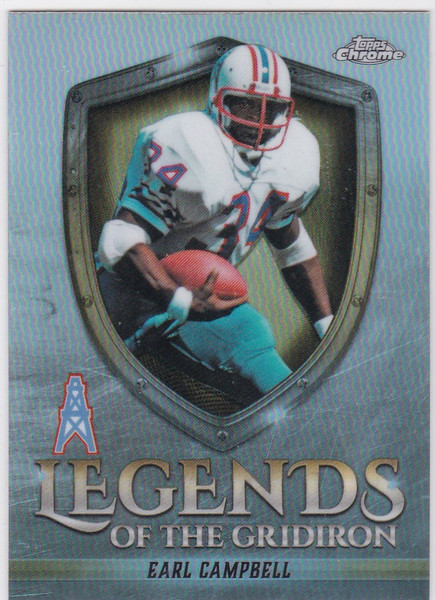 2025 Topps Chrome #LOG-12 Earl Campbell Legends of the Gridiron Oilers