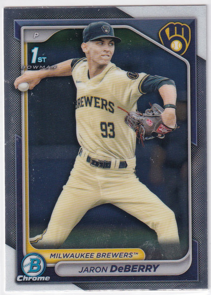 2024 BOWMAN CHROME #BDC-6 JARON DEBERRY- MILWAUKEE BREWERS